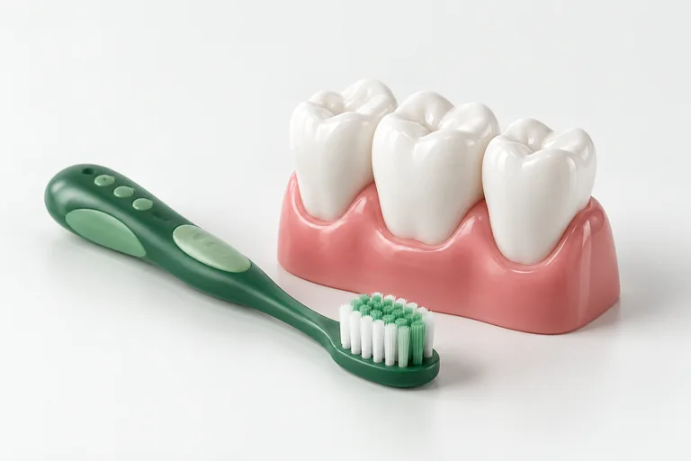 Illustration of children dental treatment dental models