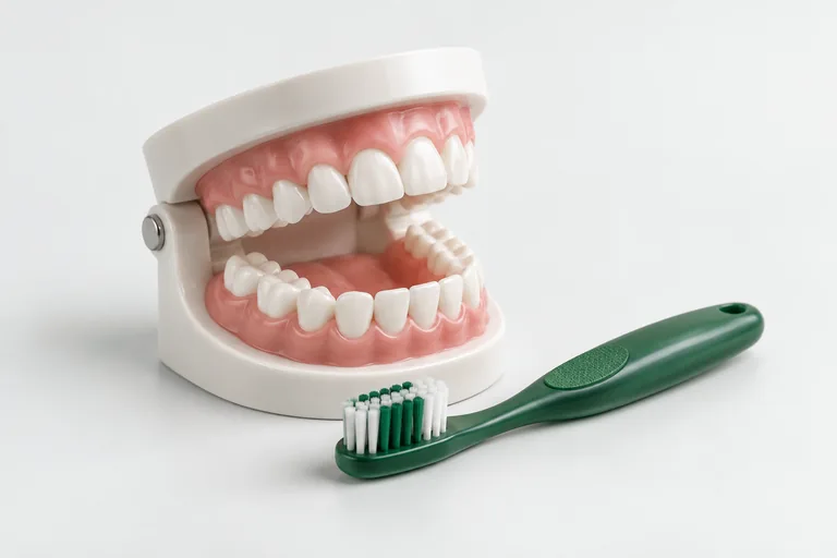 Illustration of children dental treatment dental models
