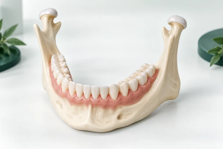 Illustration of temporomandibular disorder treatment dental models